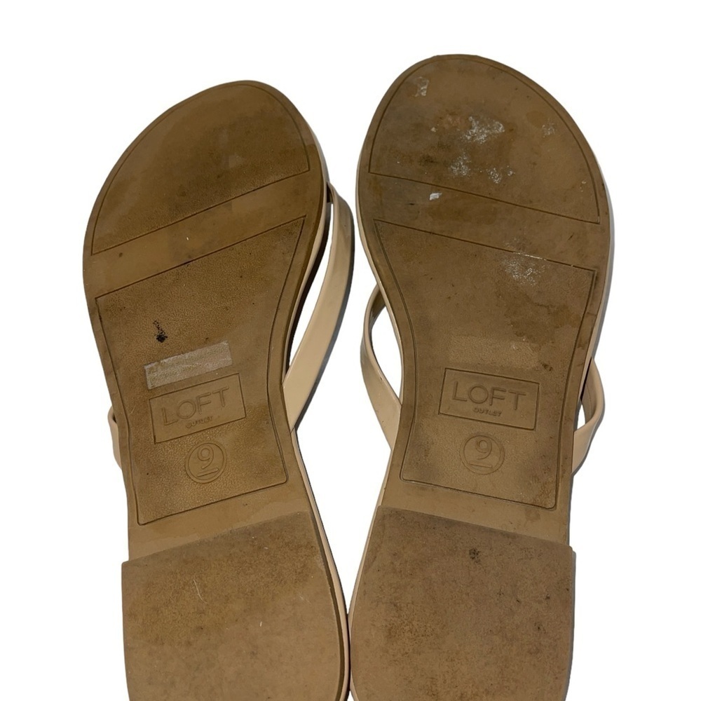 Loft Outlet Women's Fit Flops Size 9 Tan "Sun and Sand" Thong Cushioned Flexible - Picture 5 of 6